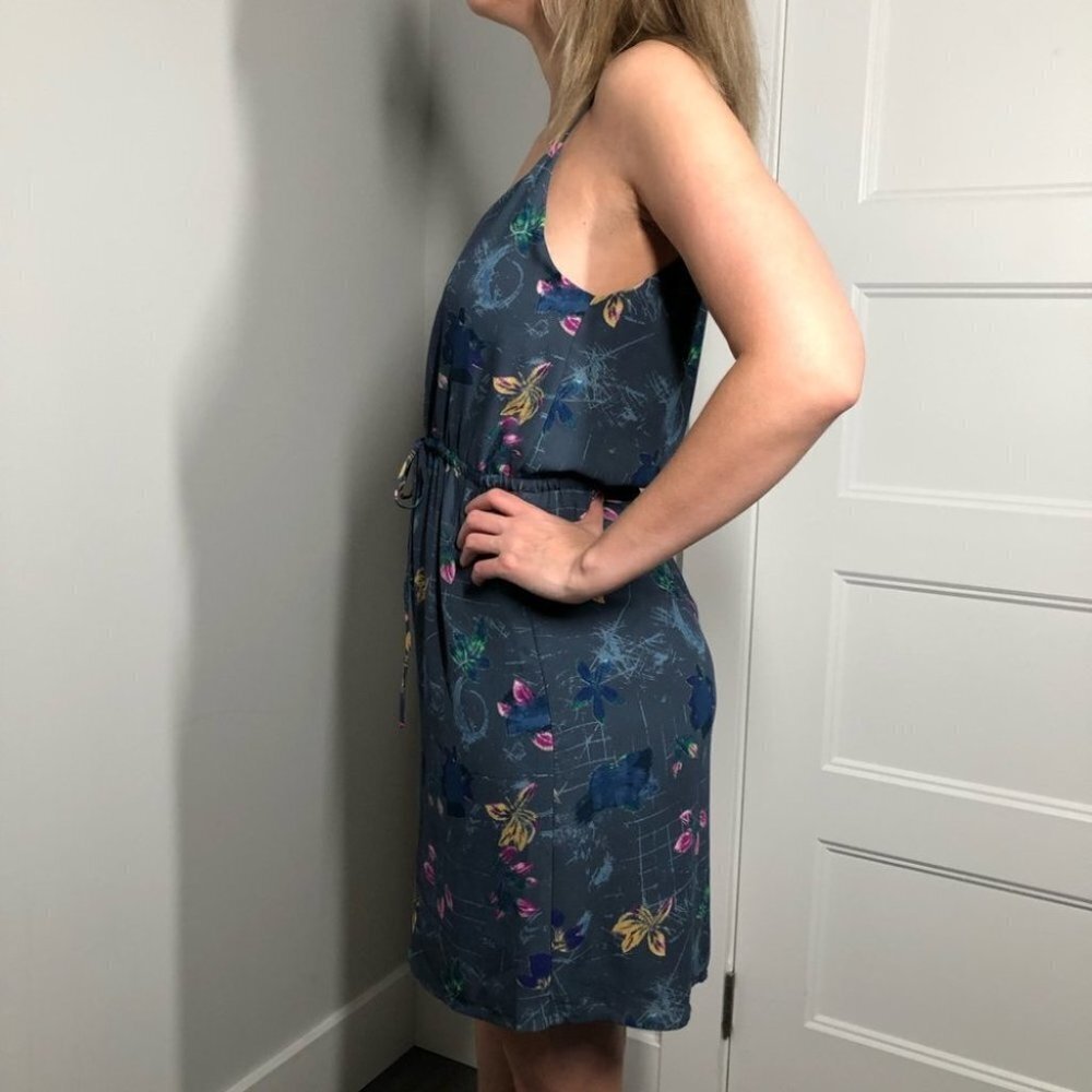 ARITZIA Babaton Blue‎  Floral Casimir Dress Size XS - Picture 4 of 11